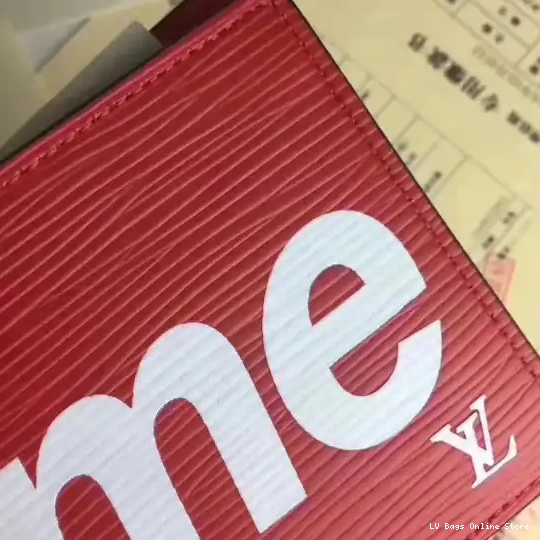 Affordable supreme pocket wallet Louis Vuitton 0502